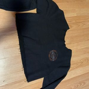 Harley Davidson cropped pullover
